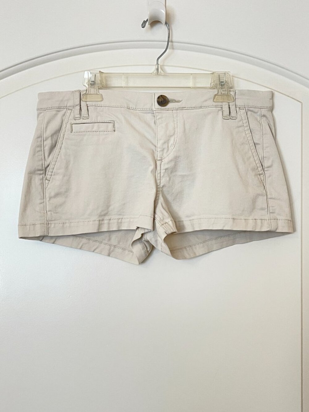 Express Shorts Cotton Spandex Beige Light Tan Size 2